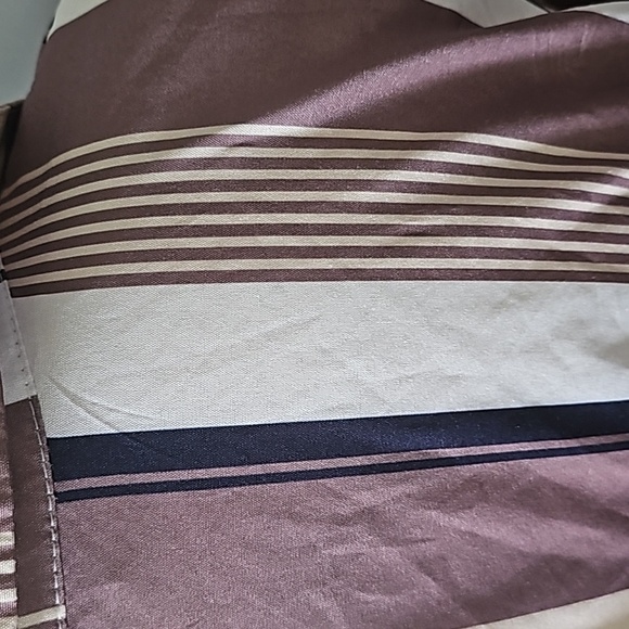 SHEIN Curve Retro 70s Striped Button Down Blouse - Picture 4 of 12